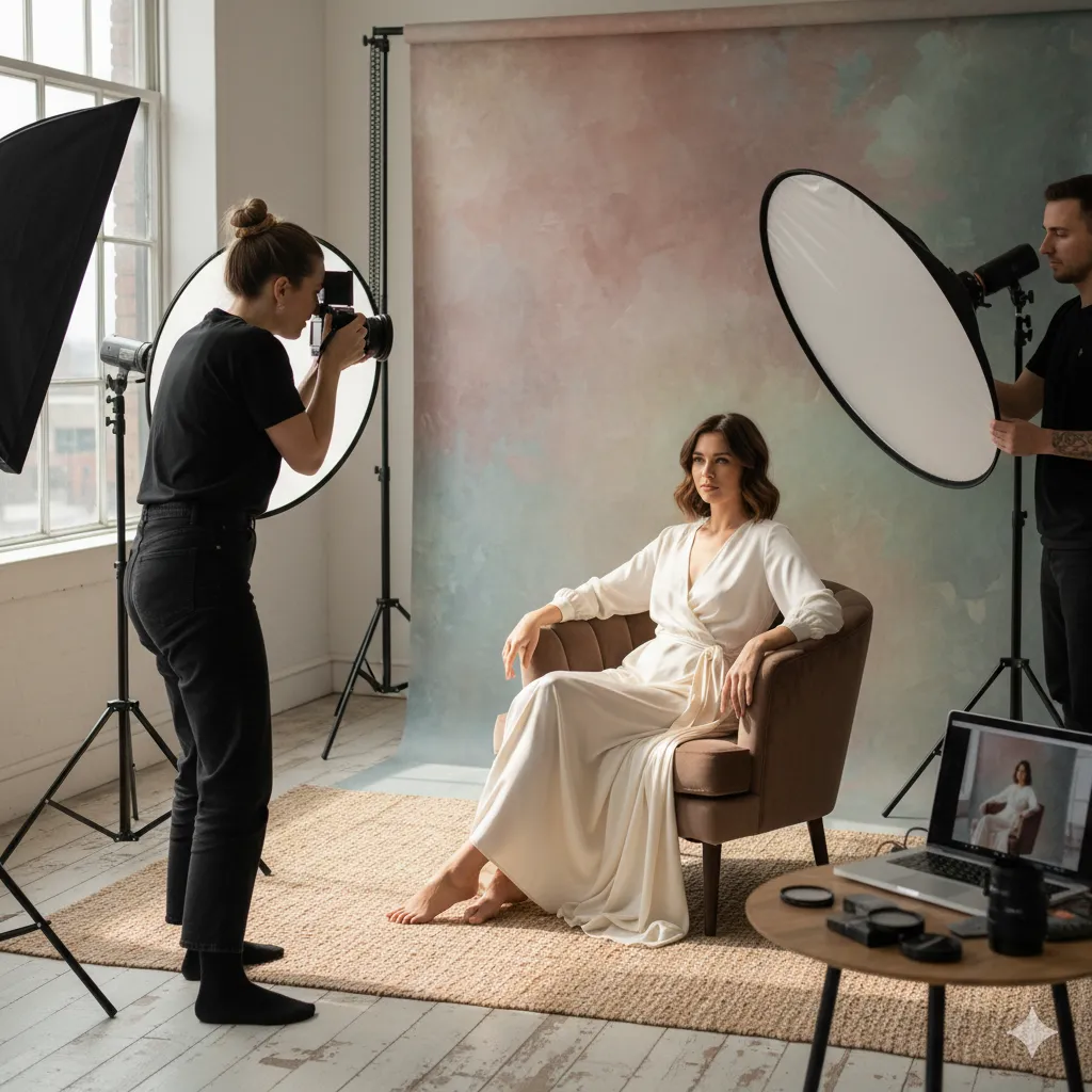 Professional portrait photography session